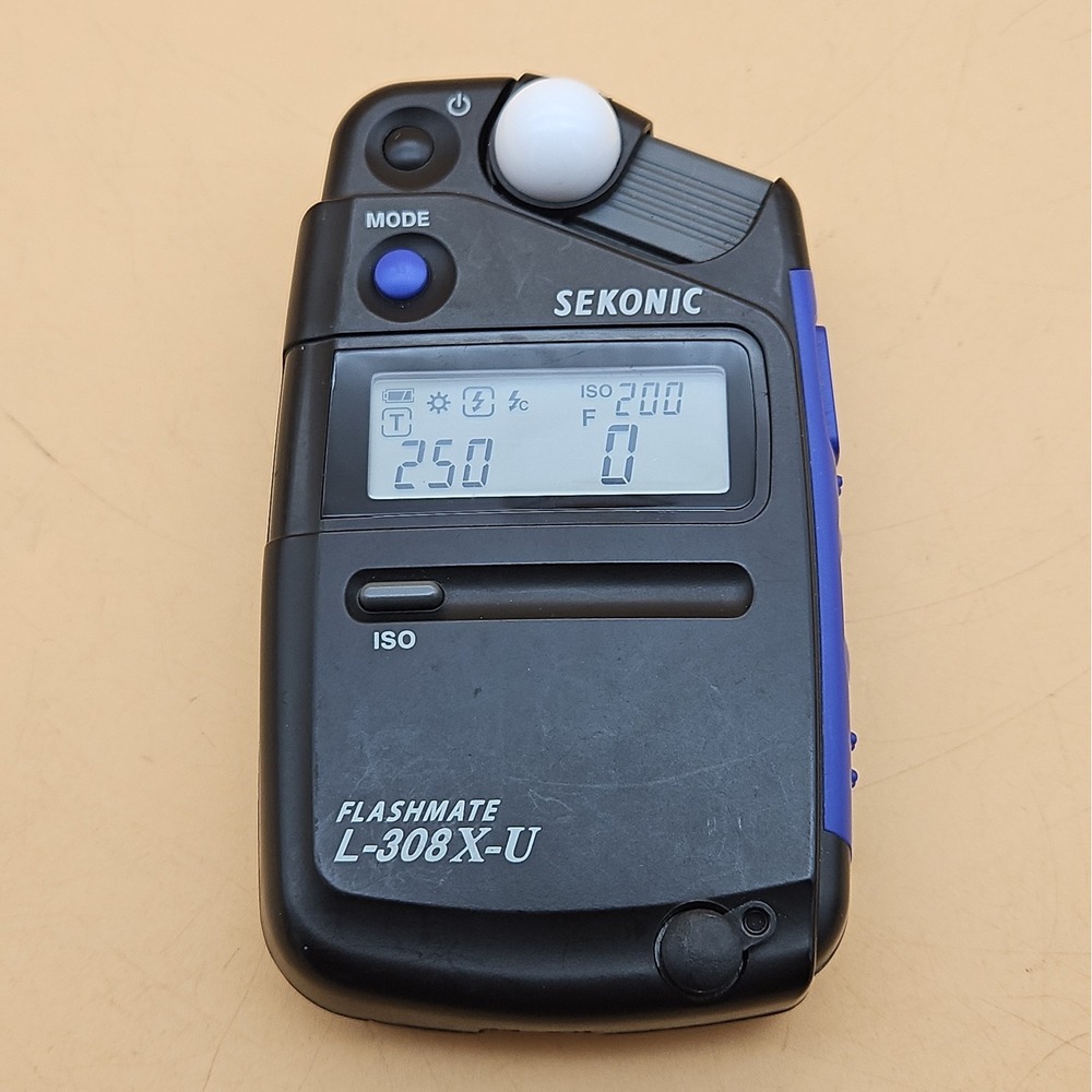 Sekonic Flashmate L-308X-U Digital Light Meter LCD Display Tested Works
